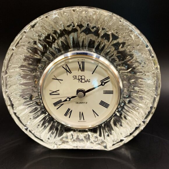 Studio Nova Quartz Clock Leaded Crystal Germany - Picture 8 of 12